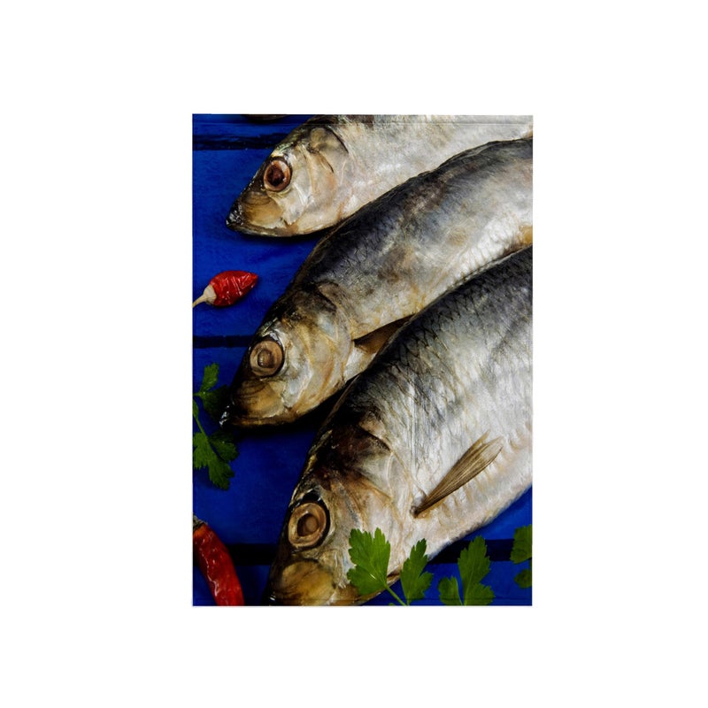 3DROSE 3D Rose Dried and Smoked Atlantic Herring-Cuisine-Li11 Nto0029-Nico Tondini Towel, 15" x 22" - Image 1